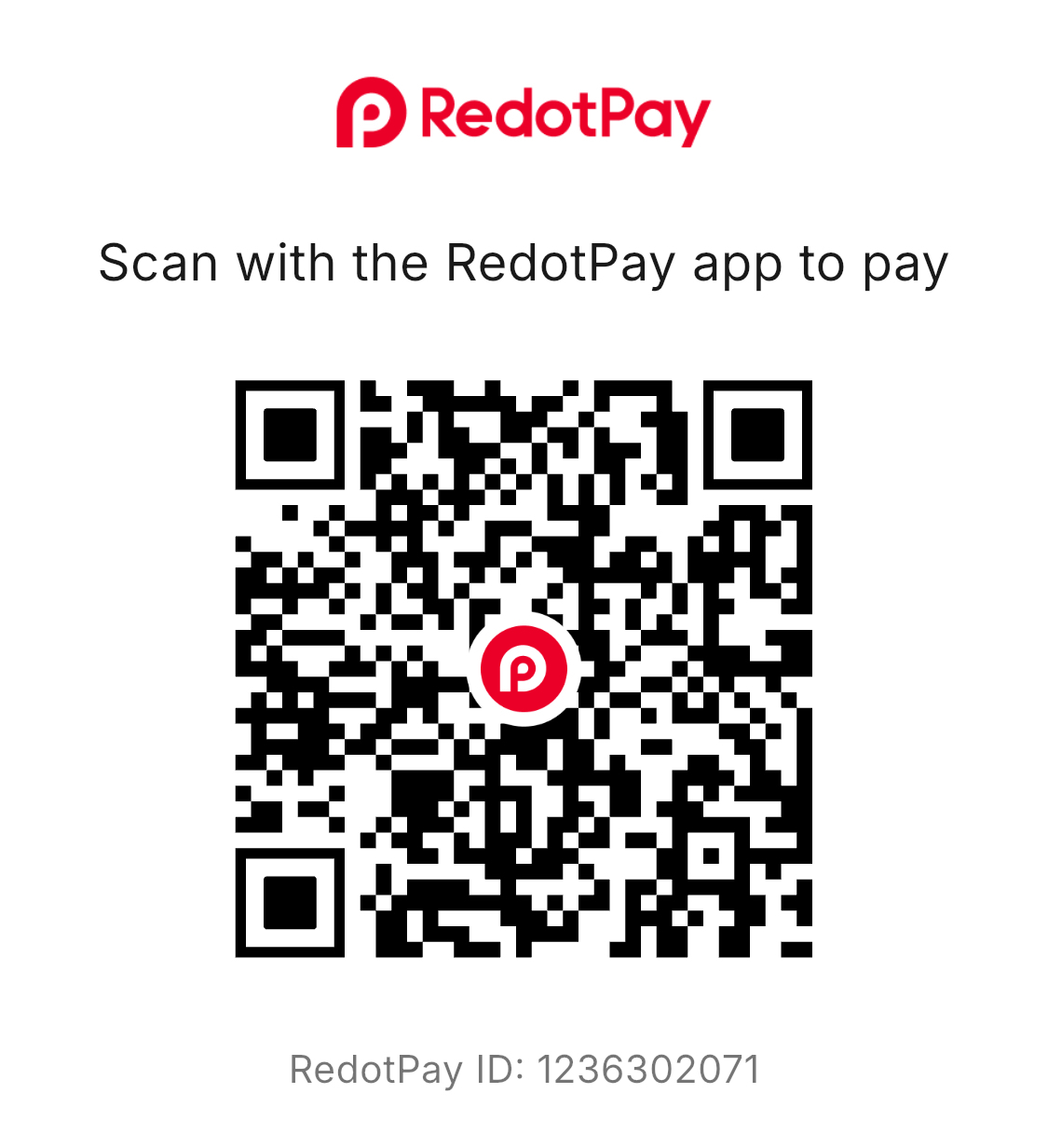 RedotPay QR code